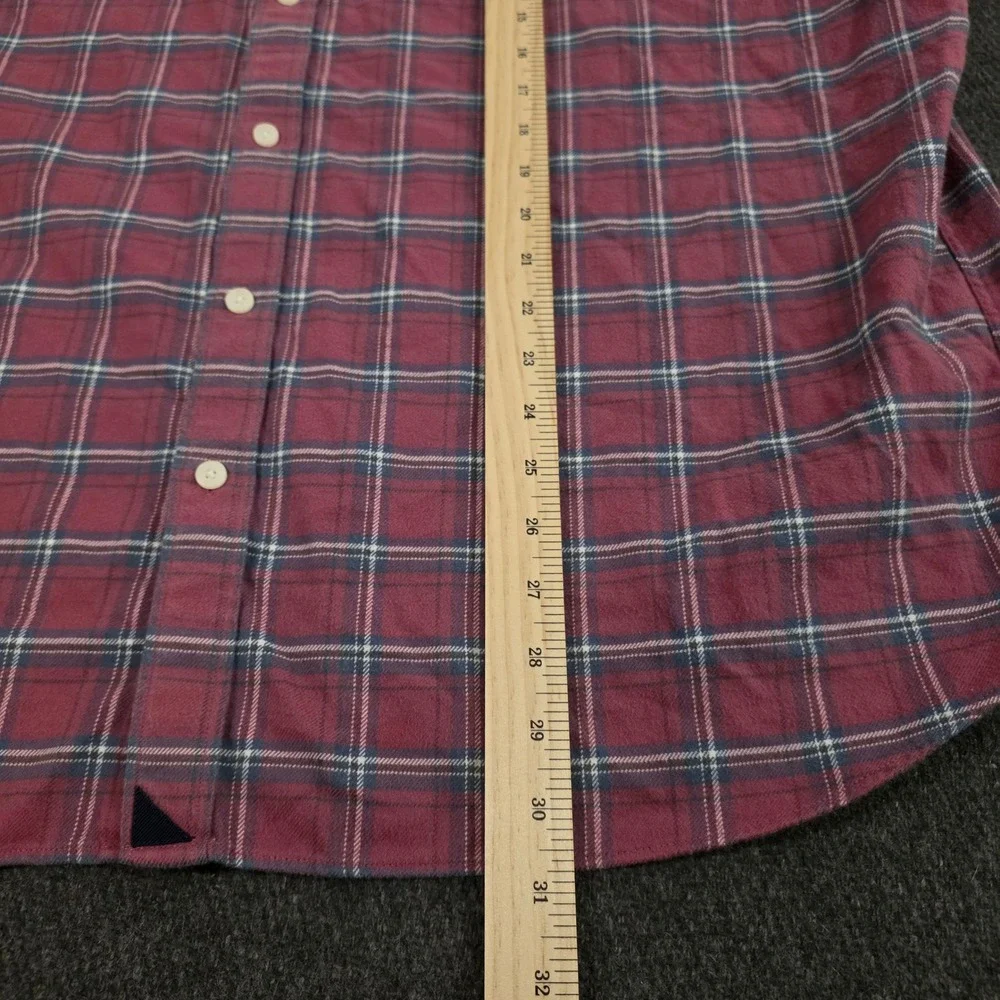 UNTUCKit‎ Barnwood Red Plaid Button Down Flannel Shirt 3XL Cotton Regular Fit